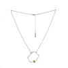 Big Green Trapezoid Necklace