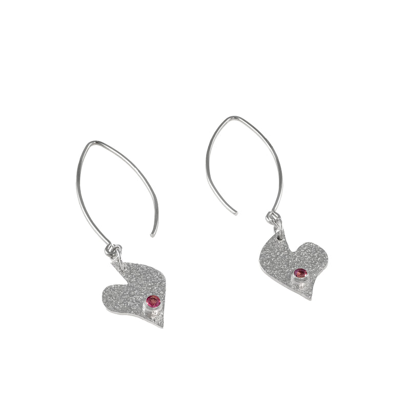 Pink Heart Earrings