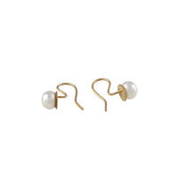 Gold and Pearl Color Spot earrings