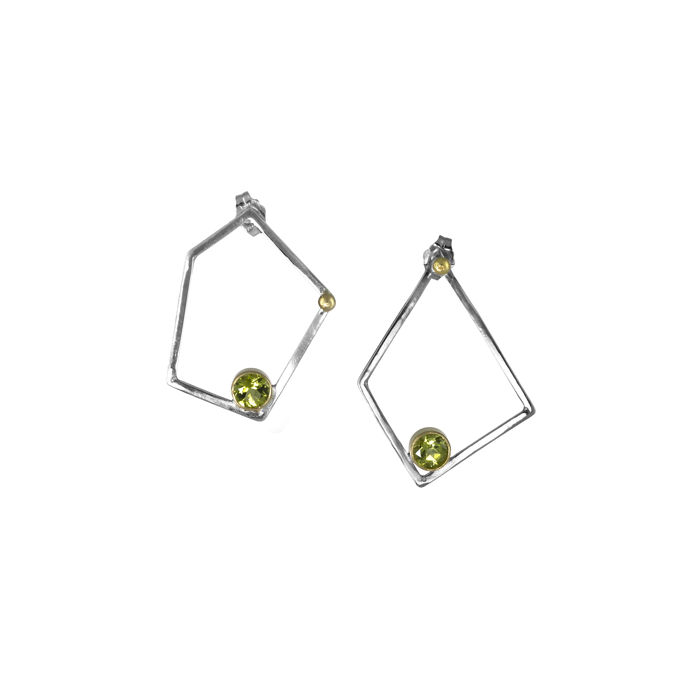 Big Green Trapezoid Necklace