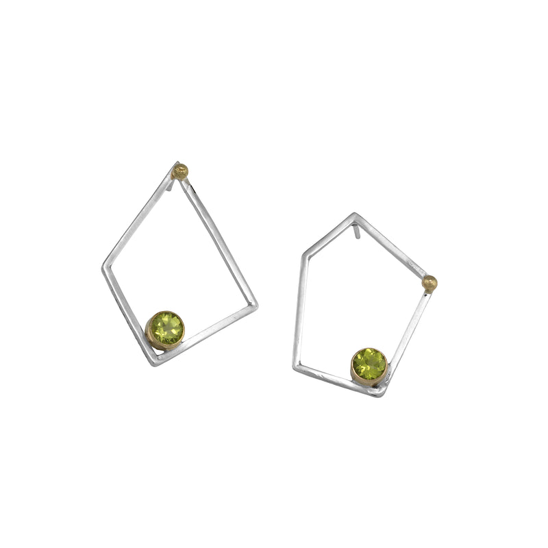 Big Green Trapezoid Necklace