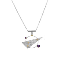 Linear Statement V Pendant Necklace