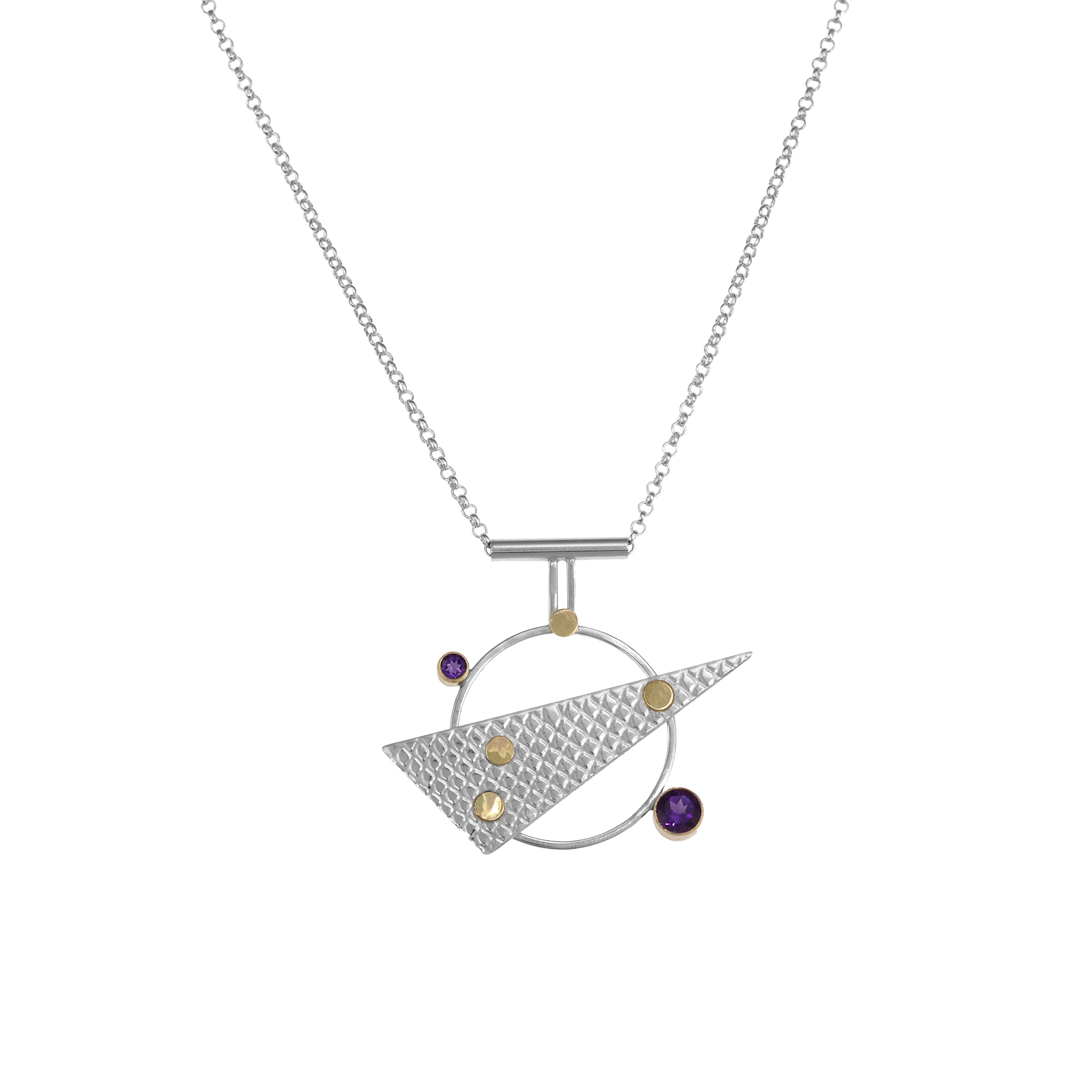 Linear Statement V Pendant Necklace