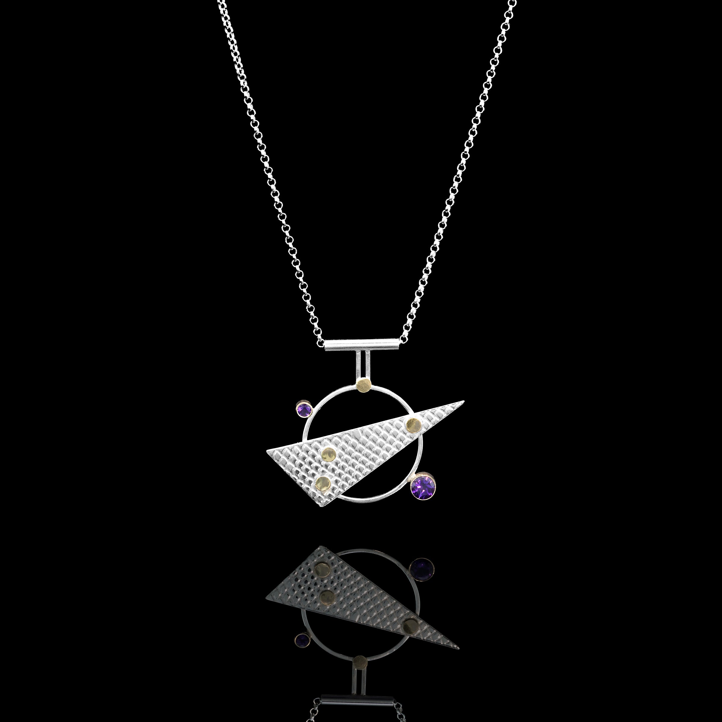 Linear Statement V Pendant Necklace