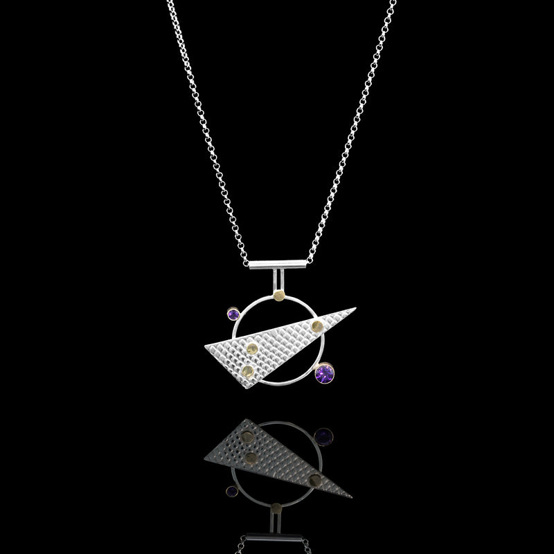 Linear Statement V Pendant Necklace