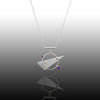 Linear Statement V Pendant Necklace