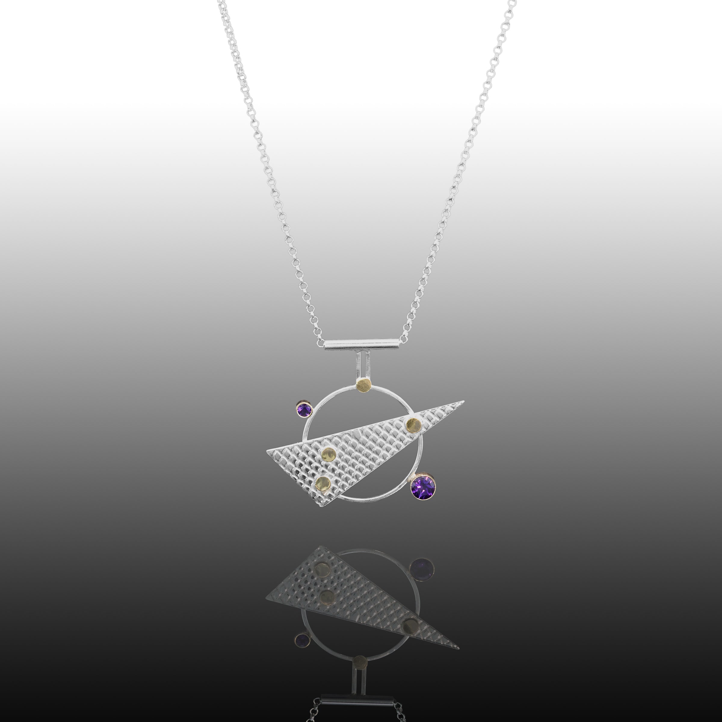 Linear Statement V Pendant Necklace