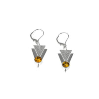 Golden Triangles Earrings