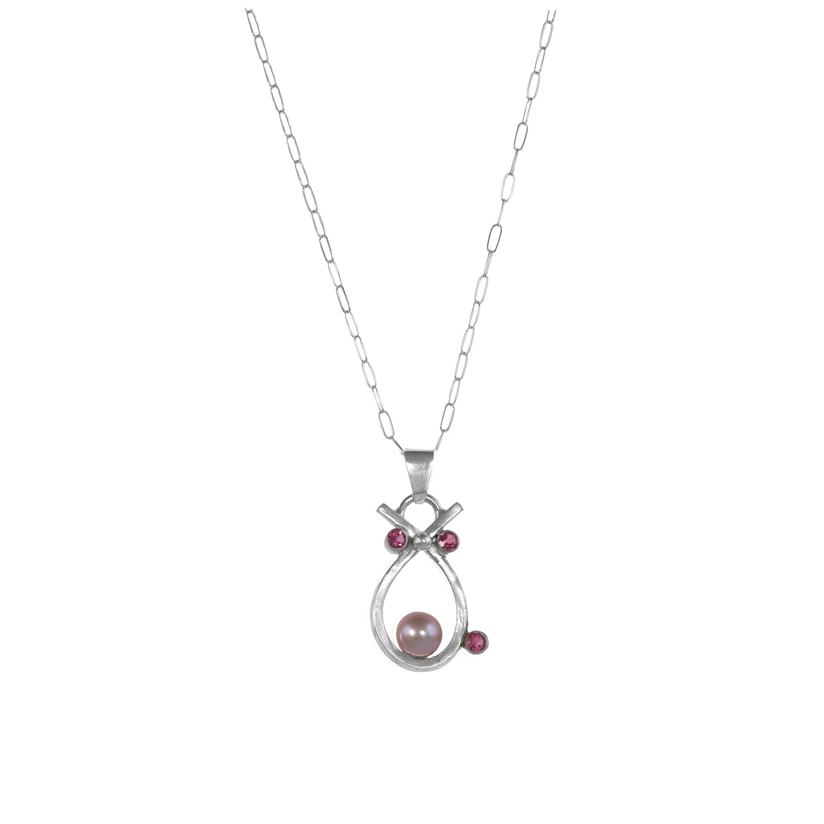 Pink Pearl Pendant Necklace