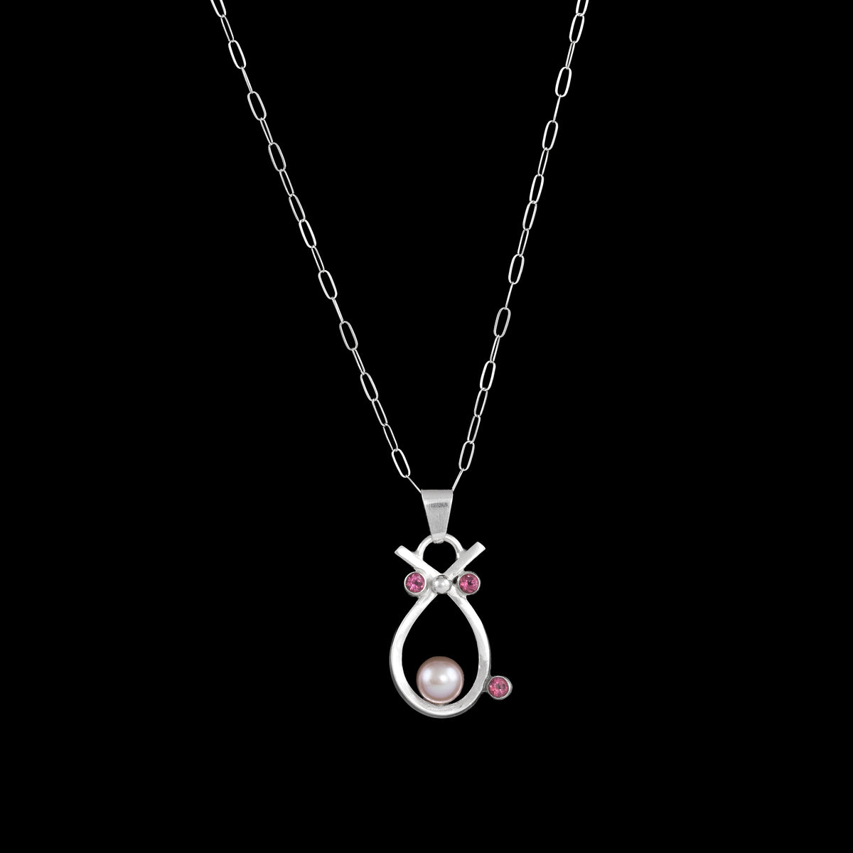 Pink Pearl Pendant Necklace