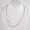 Modern design chain necklace, hand-fabricated from Argentium sterling silver.