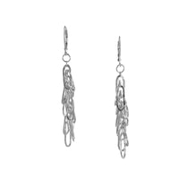 Dangle earrings, handcrafted in Argentium sterling silver with secure lever back ear wires.