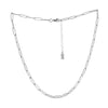 Simple chain necklace, hand-crafted in Argentium sterling silver.