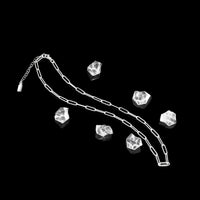 Simple chain necklace, hand-crafted in Argentium sterling silver.
