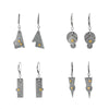 Abstract Planes Dangle Earrings