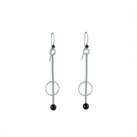 Line Segments II Earrings - Silver