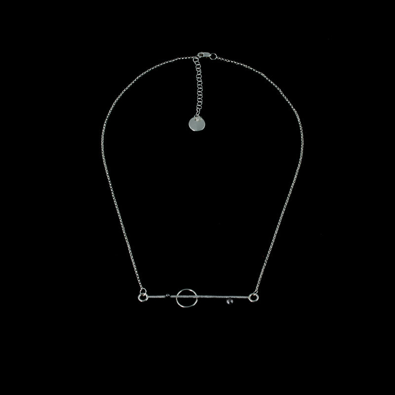 Line Segments I Necklace - Rose Gold