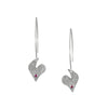 Pink Heart Earrings