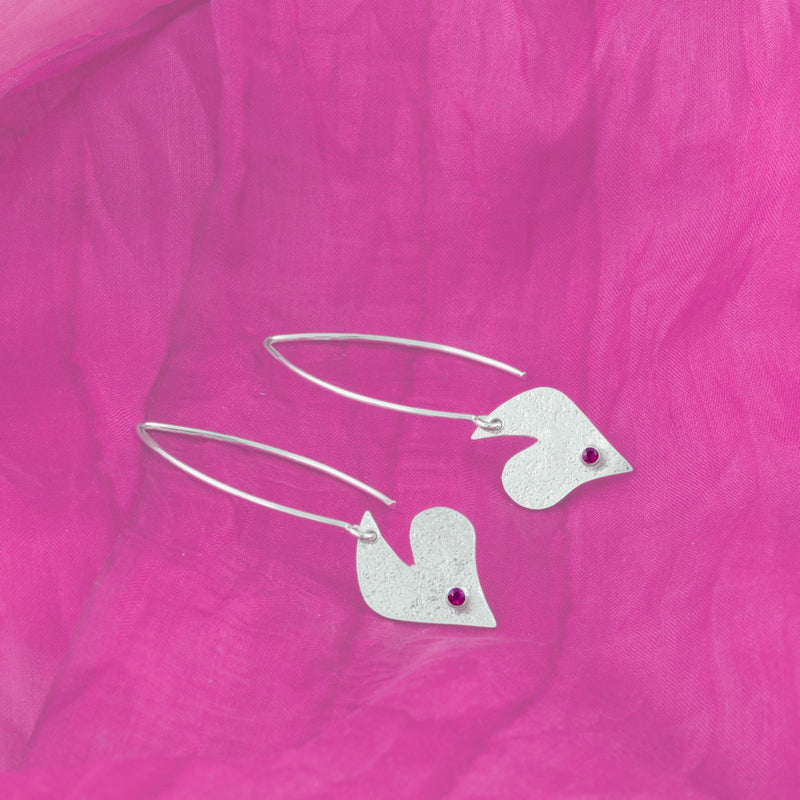 “Pink Heart” Earrings