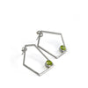 Big Green Trapezoid Earrings