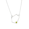 Big Green Trapezoid Necklace