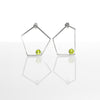 Big Green Trapezoid Earrings