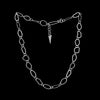 Contemporary, chain necklace, handcrafted with organically shaped links of Argentium sterling silver.