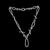 Fun, “exes and ohs” chain necklace handcrafted from Argentium sterling silver.