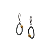 Sibling Rivalry II Earrings - Oxidized