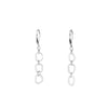 Contemporary dangle earrings, handcrafted in Argentium sterling silver with sterling silver lever back ear wires.