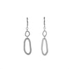 Contemporary dangle earrings, handcrafted in Argentium sterling silver with sterling silver ear wires.